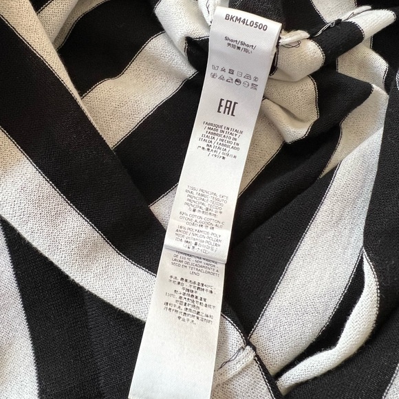 BALMAIN Long sleeveless logo print T-shirt, singlet, vest, striped T-shirt - Picture 8 of 8